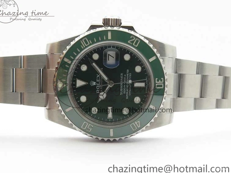 1:1 Ceramic Bracelet Submariner and Case Green V3 Edition ARF A2824 904L SS 116610 Best LV 0121